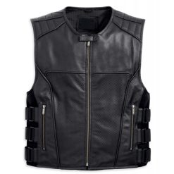 Motorbike Leather Vest